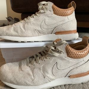 Nike Lo-Tops, Cream Suede + Tan Leather